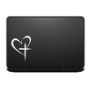 Bargain Max Decals Love Cross Sticker Decal Notebook Car Laptop