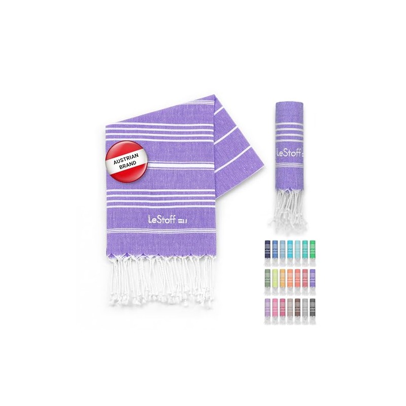 LeStoff Premium Hammam Towel - 100% Organic Cotton - Pre-washed