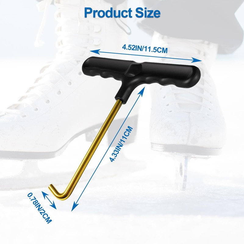Lace Tightener Tool for Skates – Stainless Steel Hook, Thickened