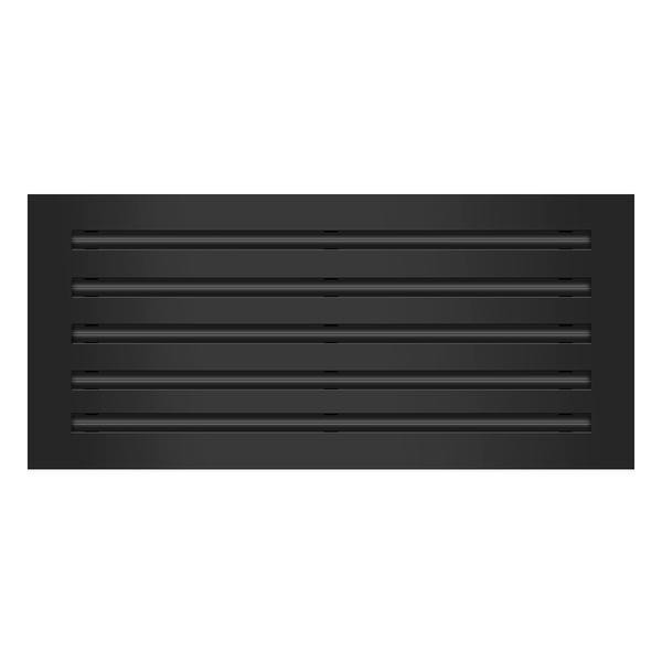 BUILDMART - 22x10 Modern AC Vent Cover - Decorative Black