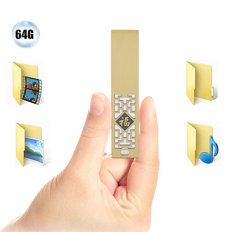 USB Flash Disk Portable Waterproof Metal 2.0 Drive Storage Memory