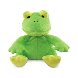 DolliBu Plush Frog Stuffed Animal - Soft Huggable Sitting Green Frog, Adorable Playtime Frog Plush Toy, Cute Rain Forest Life Cuddle Gift for Kids & Adults - 6 Inch