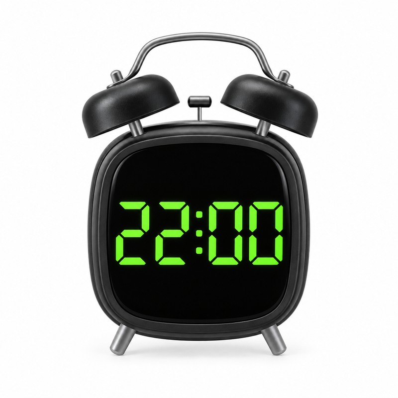 Super Loud Digital Alarm Clock with Dual Bell – LED