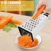 VMUTGA Square Grater, Cheese Grater, Stainless Steel, Hand Grater, Slicer,