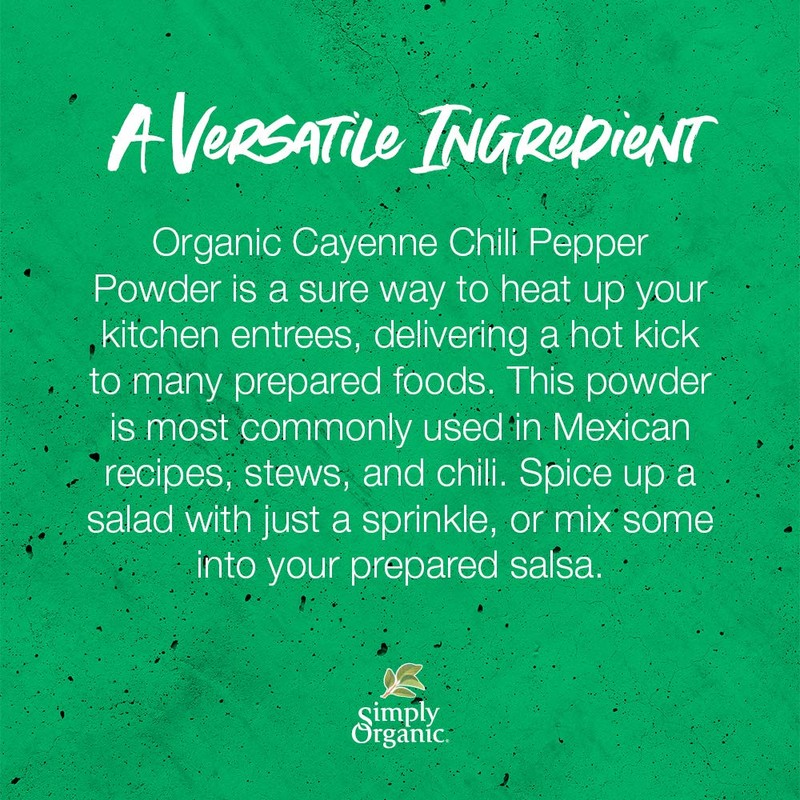 Simply Organic Cayenne Pepper, Certified Organic | 2.89 oz |