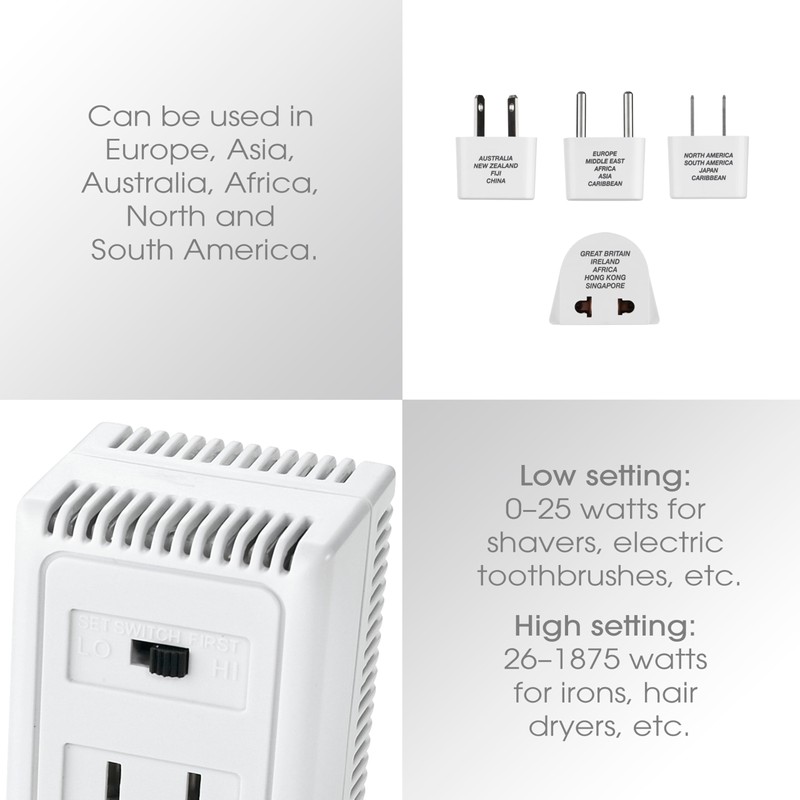 Conair Voltage Converter and Universal Travel Adapter, European Travel Plug