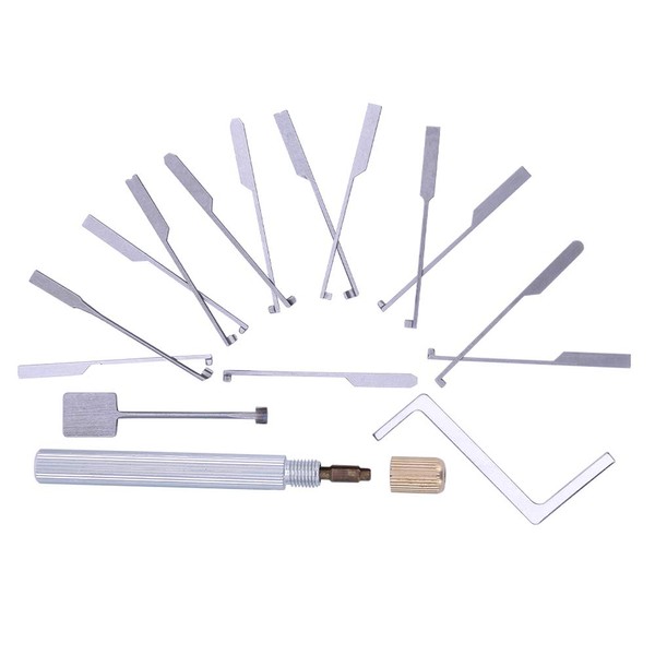 Loboo Idea 15pcs Dimple Kaba Lock Pick Set Kaba Lock