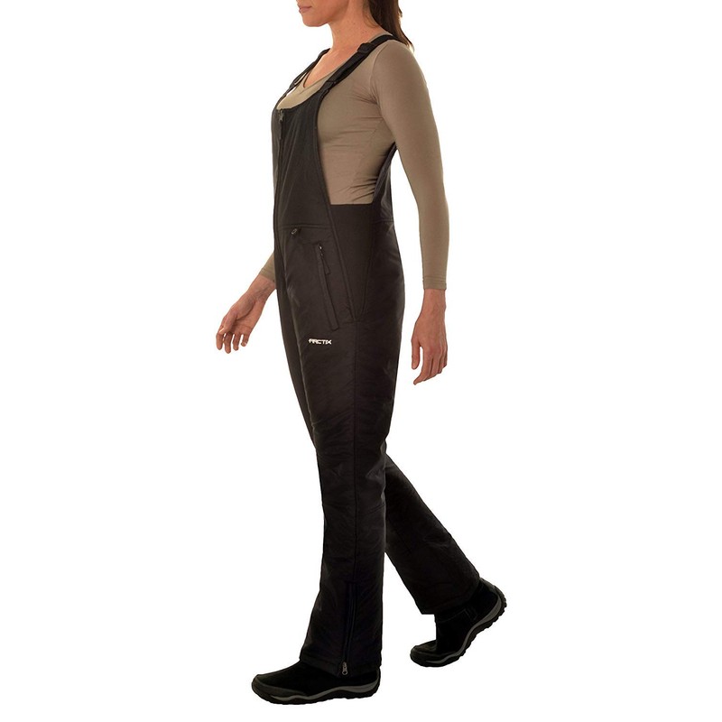 Arctix Arctix Women's Essential Insulated Bib Overalls, Black, Small Short