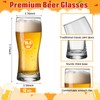 Reallnaive 12 Set Beer Glasses 15.5 oz IPA Glasses for