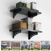 SSNEWOG 1X2 Ft Garage Wall Shelf, 2 Pack Heavy Duty