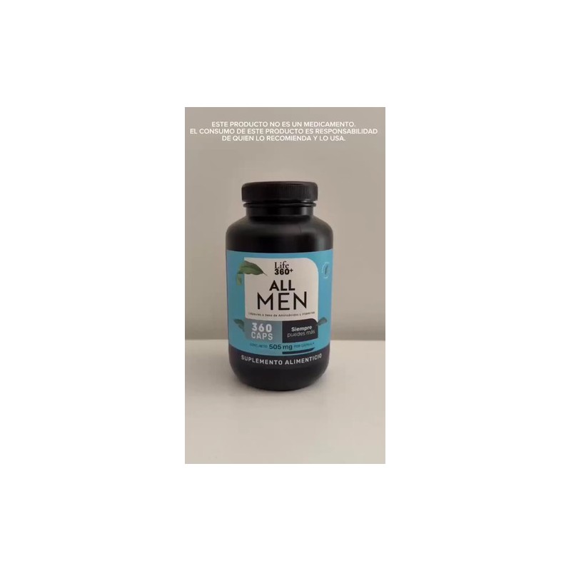Multivitamínico Hombre 180 Cápsulas Sabor Suplemento Alimenticio Life360