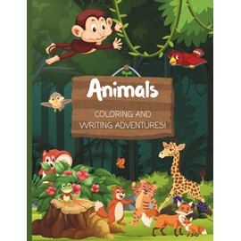Animals coloring and writing adventures