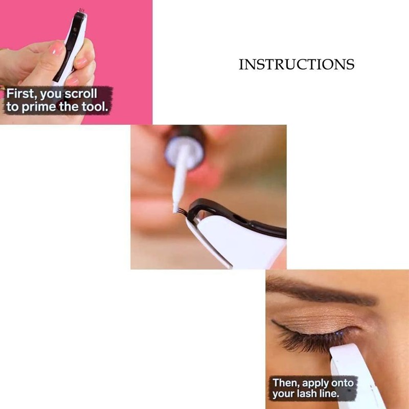 Beginner Eyelash Stapler with 45 False Eye Lash Buds False