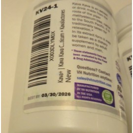 VHNUTRITION 2 Bottles of VhNutrition Ka Va + Stress Mood Support 60 caps Exp: 3/30/26 NEW!!