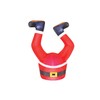 HOLIDAY TIME Inflatable Santa Legs - 3.5 Ft Tall -