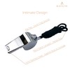 BEADNOVA Stainless Steel Whistles with Lanyard Lifeguard Whistle Referee Whistle