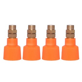 NentMent 4 Pack Garden Sprayer Nozzle Replacement Pump Pressure Sprayer's Cap Spray Bottle Brass Nozzles 16mm/0.63" Thread Mount Head for 0.5 Gallon 68oz 2L 3L Water Spraying Hand-Held Mister