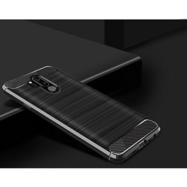 CruzerLite Case Compatible with Cellphone Compatible with Cellphone LG G7 Case, LG G7 ThinQ Case, Carbon Fiber Shock Absorption Slim Flexible Case Compatible with Cellphone LG G7/ LG G7 ThinQ (Black)