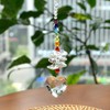 Libiline Crystal Rainbow Suncatcher with Chakra Beads, Clear Sweet Heart