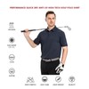 M MAELREG Mens Pique Polo Shirts Short Sleeve Performance Moisture