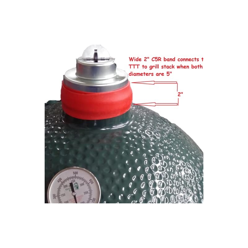 Tip Top Temp Attachable Grill Temperature Regulator (TTT-03 CR5),silver