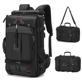 Jahomieo Travel Backpack for Men & Women, Convertible Duffle Bag 50L Large Carry on Backpack with Shoe Laptop Compartment, Wet Pocket