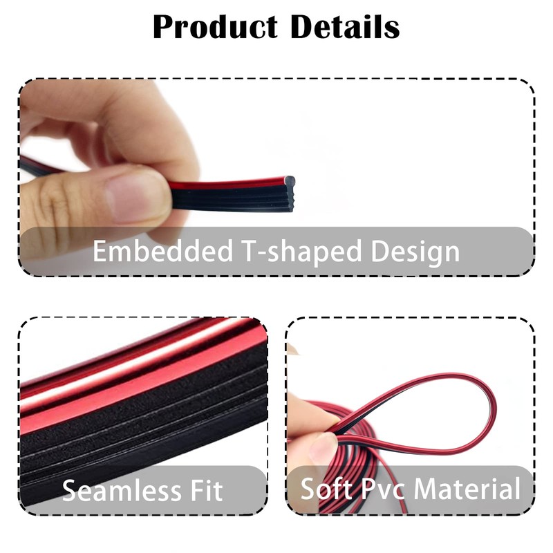 OSIFIT Car Interior Trim Strips,Universal 33ft Car Electroplating Decoration Styling