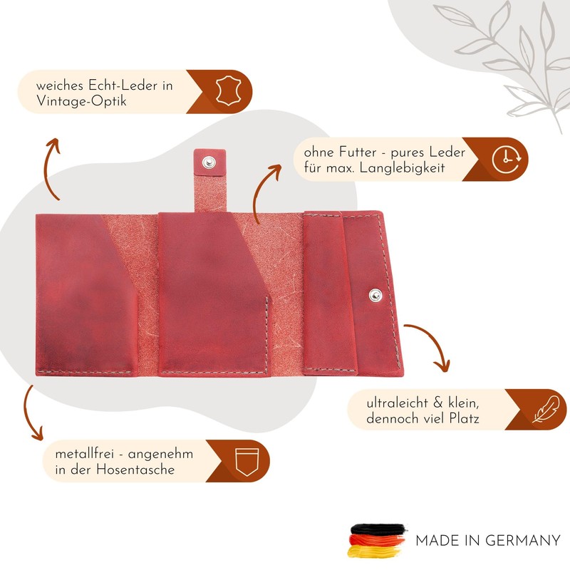 THEWO Slim Wallet Max for Men & Women Made of