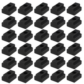 The Lord of the Tools M6 T-slot nuts for mounting on T-slot rails, T-slot nuts, black, medium, carbon steel, pack of 30