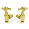 Hot Flow | Bayou Cross-Head Traditional Manual Radiator Valves (Pair)