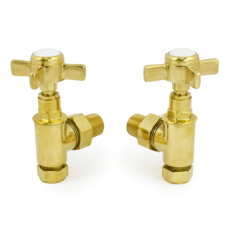 Hot Flow | Bayou Cross-Head Traditional Manual Radiator Valves (Pair)
