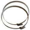 VABINK 10-Inch Stainless Steel Duct Clamps Hose Clips (2-Pack) with
