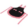 Bowknot Apron Multifunctional Cooking OilProof Waterproof Antifouling Apron for Kitchen(Black