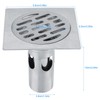 Thickened Stainless Steel Odourless Shower Square Odourless Floor Drain Waste