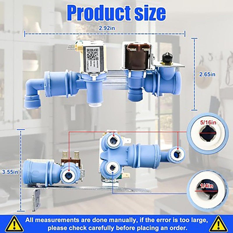 Upgraded 242252702 240531101 Refrigerator Water Inlet Valve Compatible with Frigidaire