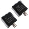 amavoler 12V 2Pin Flasher Relay Speed Adjustable Indicators LED Light