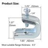 Bueyfolt 1/4"-20 Beam Clamp for Threaded Wire Ring, Zinc Plated