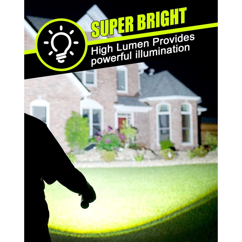 Victoper LED Flashlights 2 Pack, High Powered 10000 Lumens Super