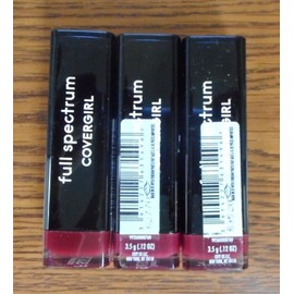 COVERGIRL LOT OF 3 COVERGIRL FULL SPECTRUM LIPSTICK FS375 BIZARRE 0.12oz EACH SEALED