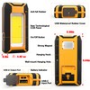 Favorlite 2 Pack 40W 1600LM LED Work Light, Rechargeable Portable