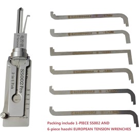 GFYWZ SS002 and Decoder Tool for S-Groove Door Lock, Professional Locksmith Tools, Quick Opener