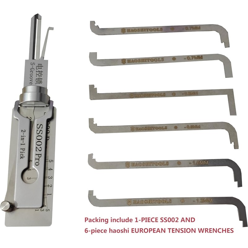 GFYWZ SS002 and Decoder Tool for S-Groove Door Lock, Professional