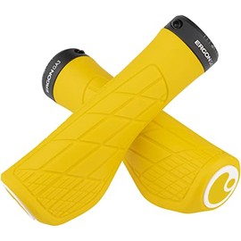 Ergon GA3 Ergonomic Lock-On Bicycle Handlebar Grips for Standard or Single Twist Shift Mountain Bikes, 3 Sizes, 8 Color Options, Small