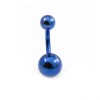 Luxe Modz Belly Ring 14g Blue Anodized Titanium