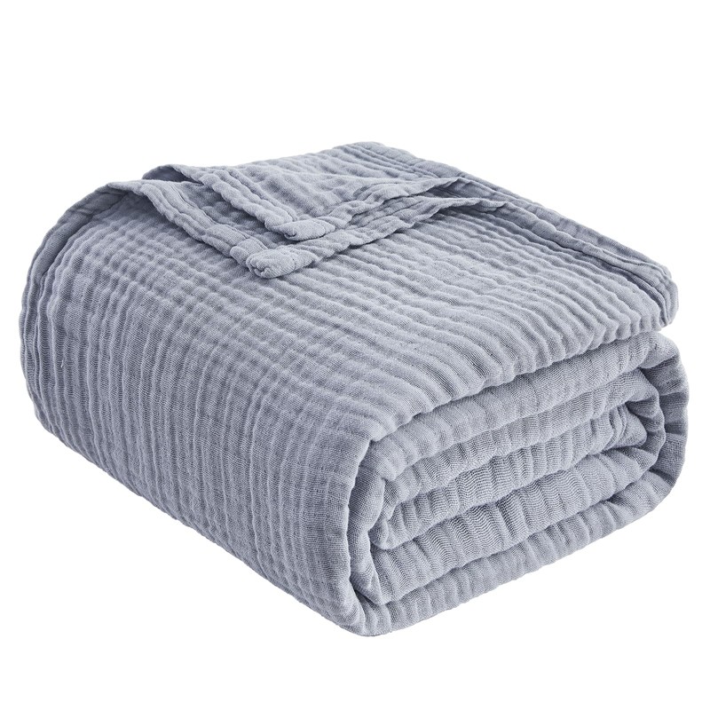 EMME Cotton Blanket, 100% Muslin Blanket, Adults, 150 x 200
