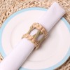 Natural Bamboo Straw Napkin Buckle Twine Napkin Corn Husk Napkin