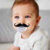 Funny Baby Pacifiers,Mustache Pacifier for Babies 0-36 Months Mustache Binkies