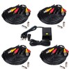 VideoSecu 4 Pack 50ft Security Camera Cables Pre-Made All-in-One BNC