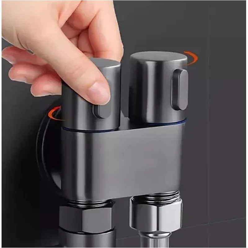 Llave De Doble Ángulo, Grifo De Inodoro De Doble Salida