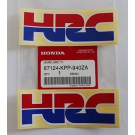 2 x Authentique Honda HRC (Honda Course Corporation) AUTOCOLLANTS / DÉCALQUES - CBR NSR 250 400 600 900 1000 Fireblade